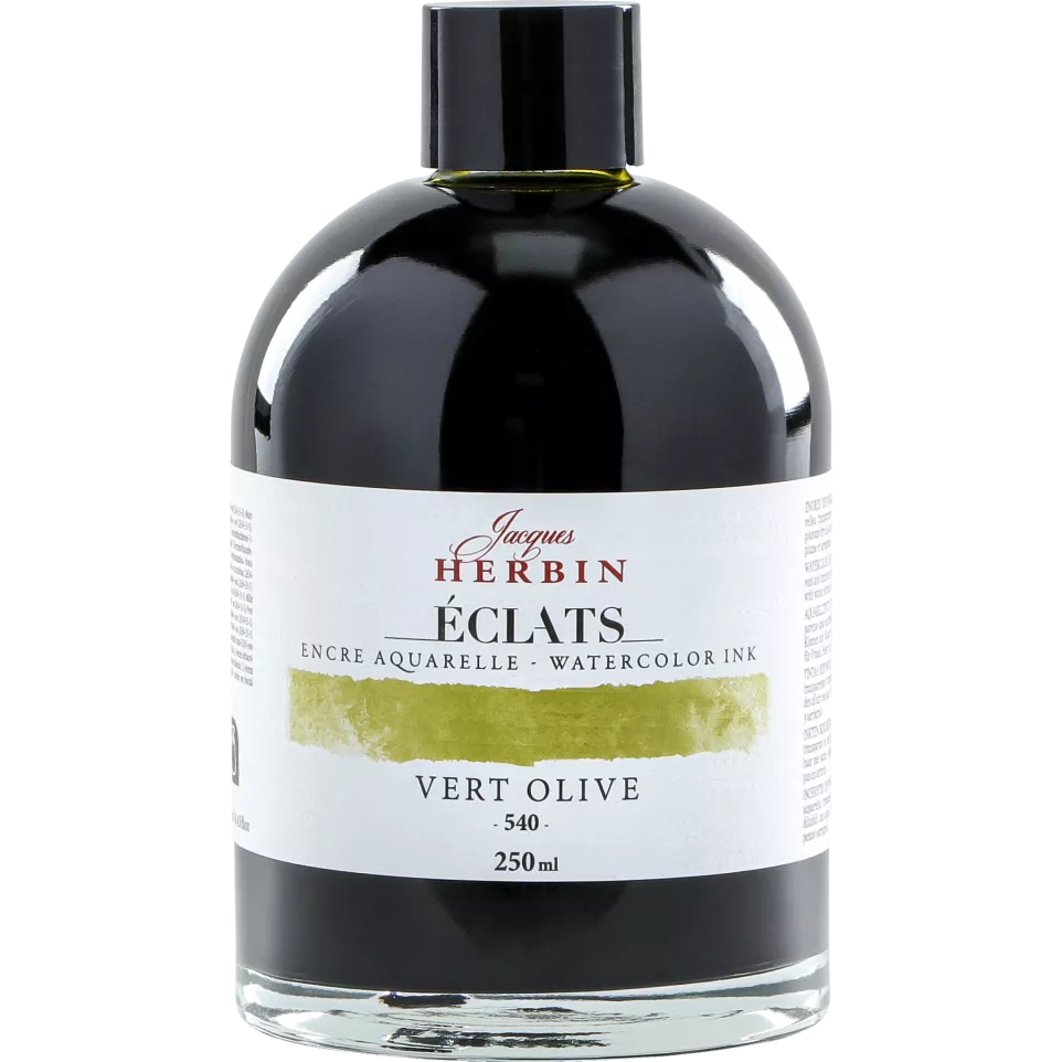 Éclats fine art ink--Olive green...