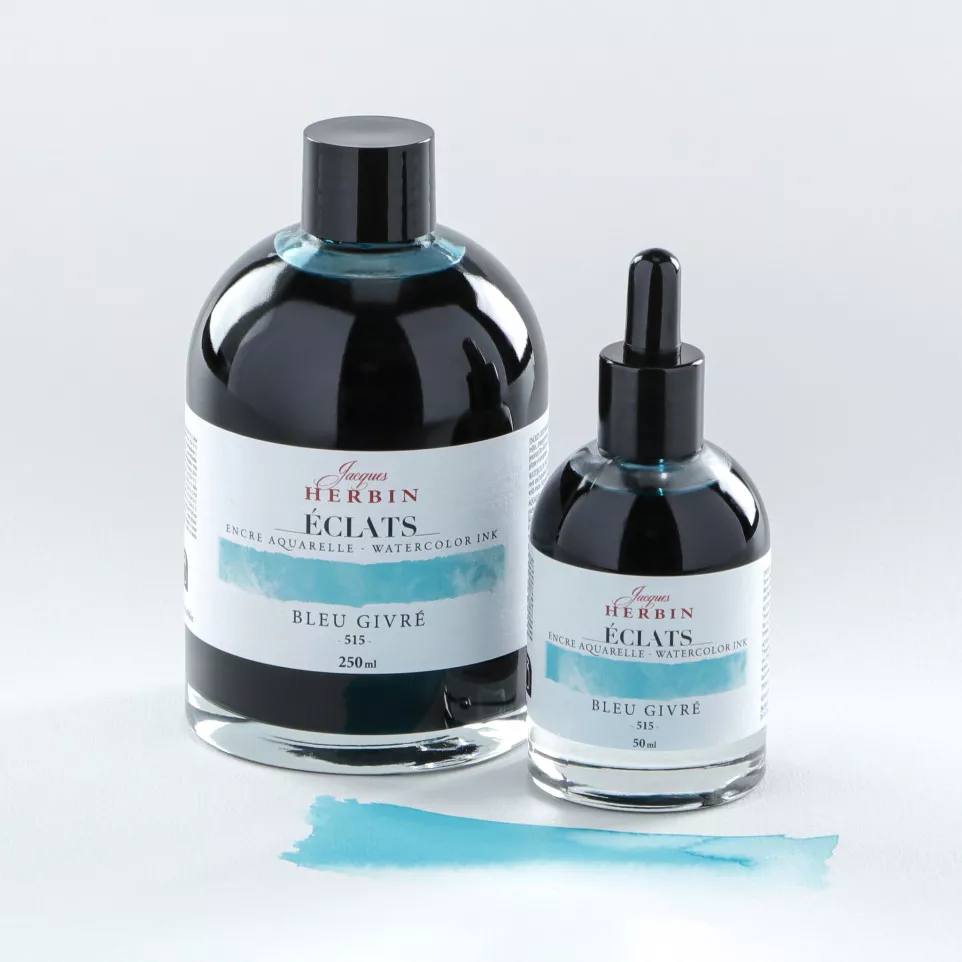 Éclats aquarel inkt 250ml Ijsblauw-/ St.