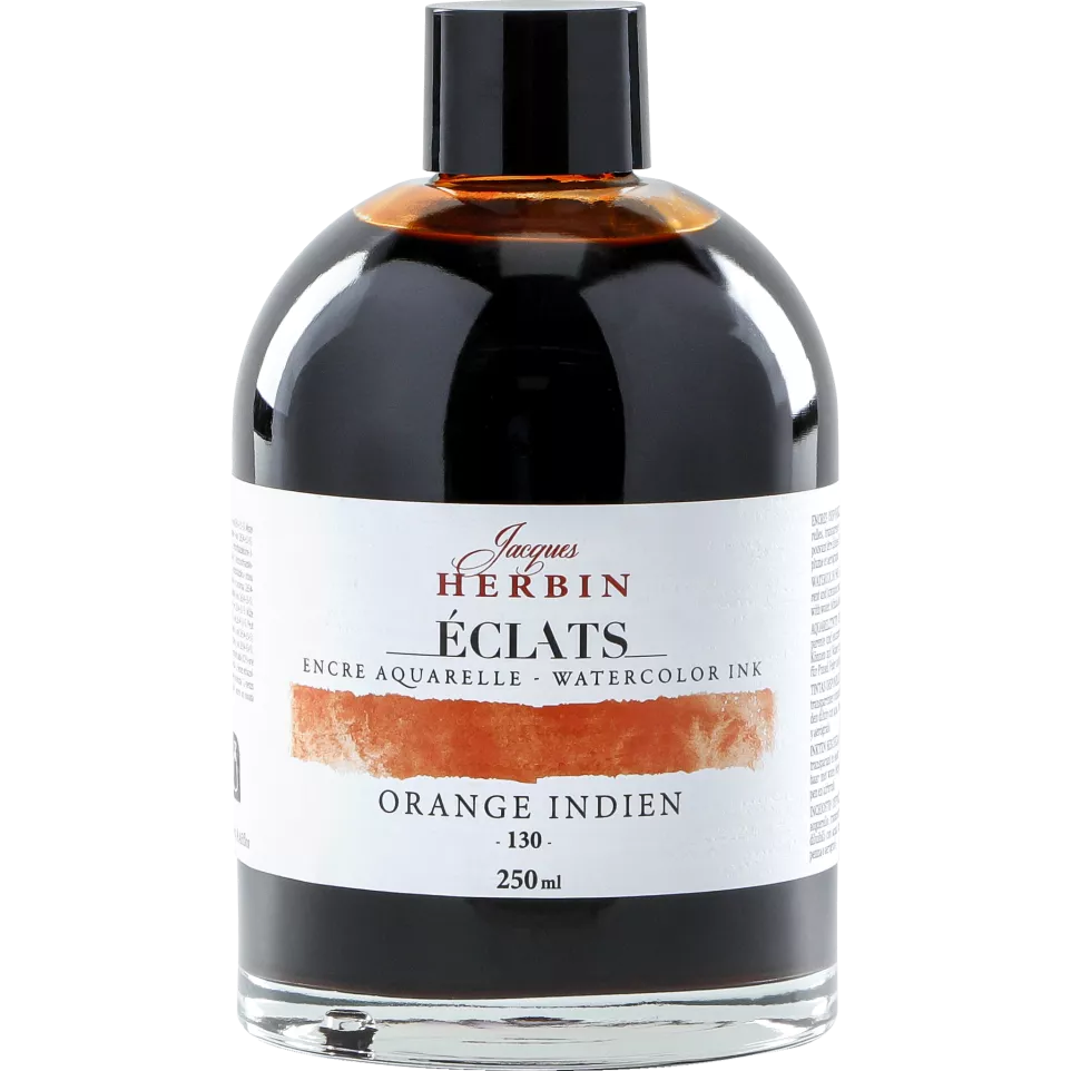 Éclats fine art ink--Indian orange...