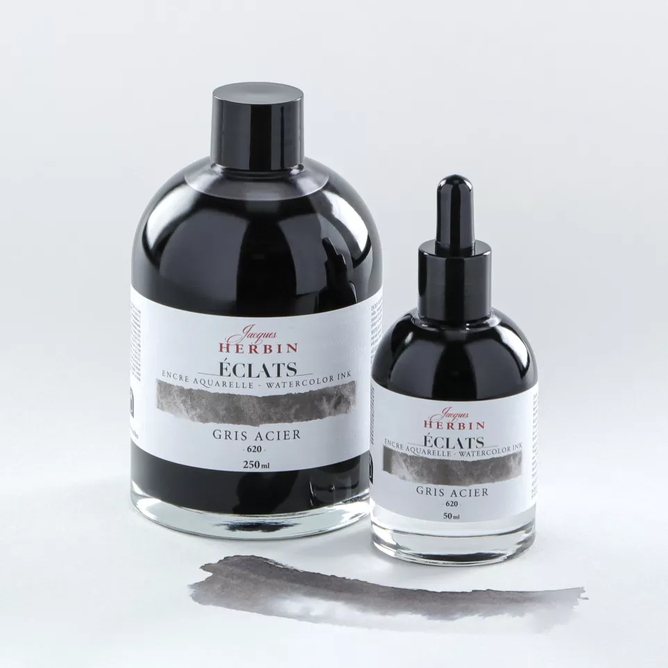 Éclats fine art ink-- Steel grey...
