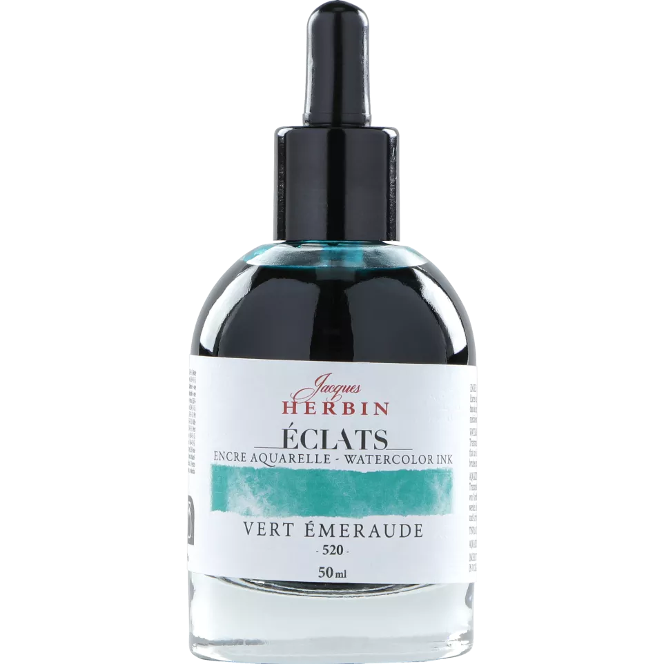 Éclats fine art ink--Emerald green...