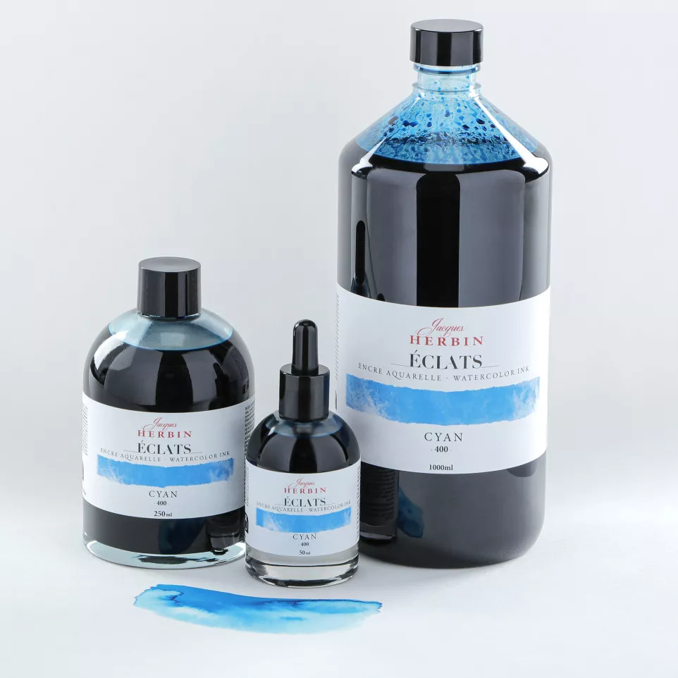 Éclats aquarelinkt 50ml Cyaan-/ St.