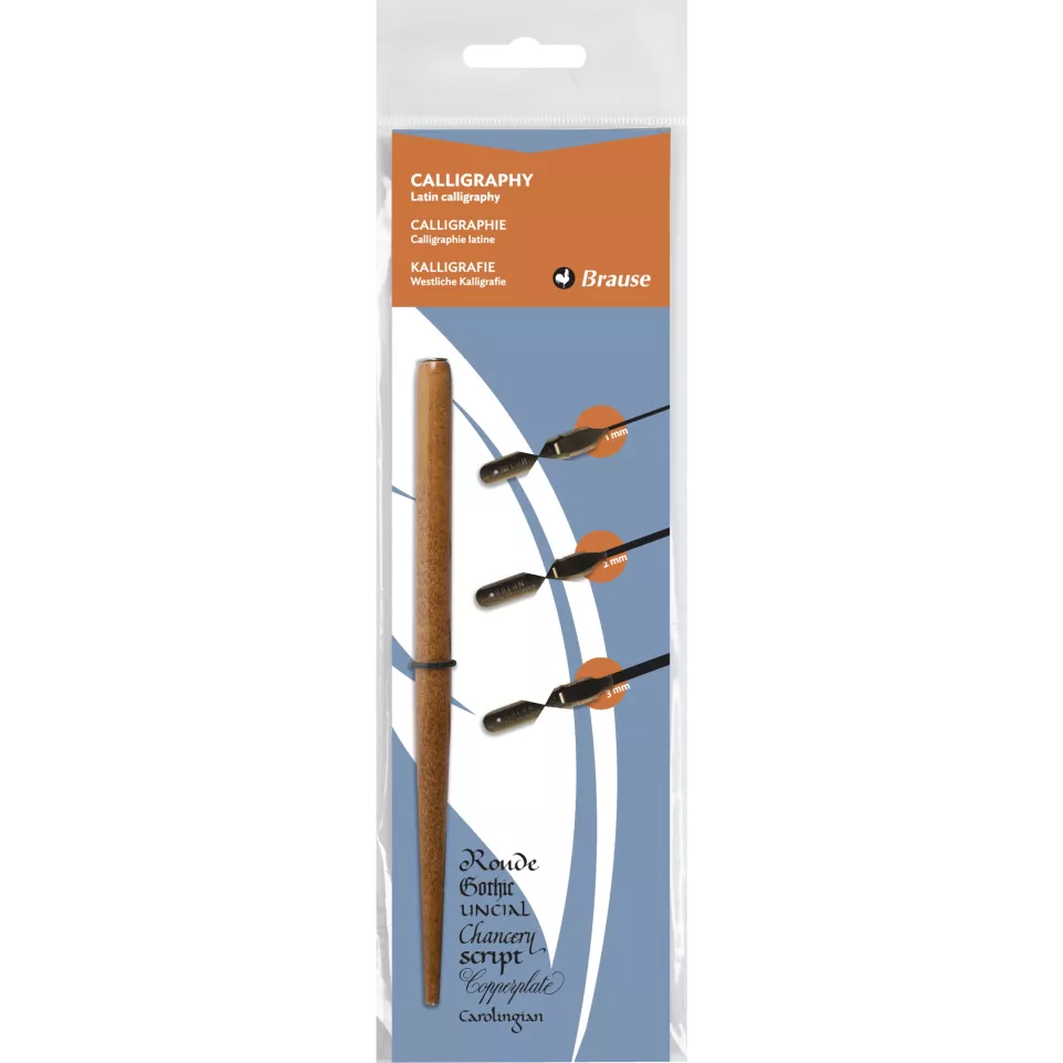 POCHETTE PORTE-PLUME + 3 PLUMES...