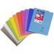 Cahier reliure intégrale enveloppante Koverbook 17x22cm 100 pages grands carreaux couverture polypropylène transparent/ Pce