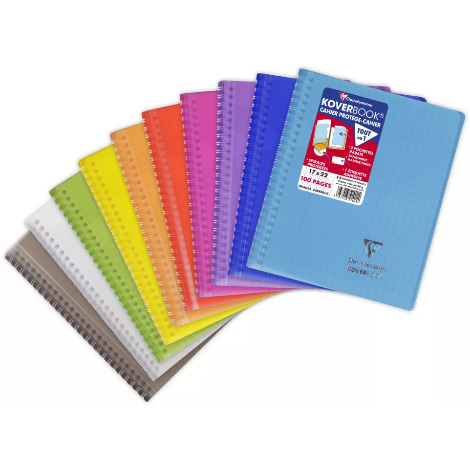 Cahier reliure intégrale enveloppante...