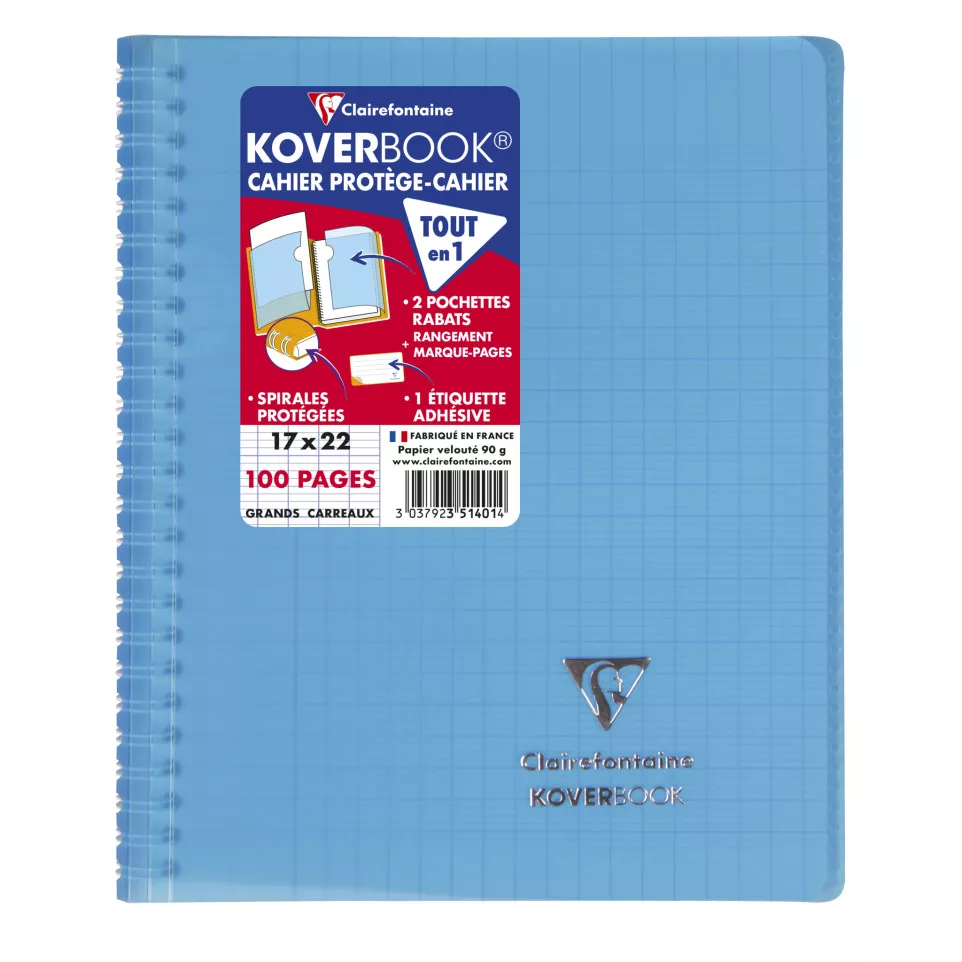 Cahier reliure intégrale enveloppante...