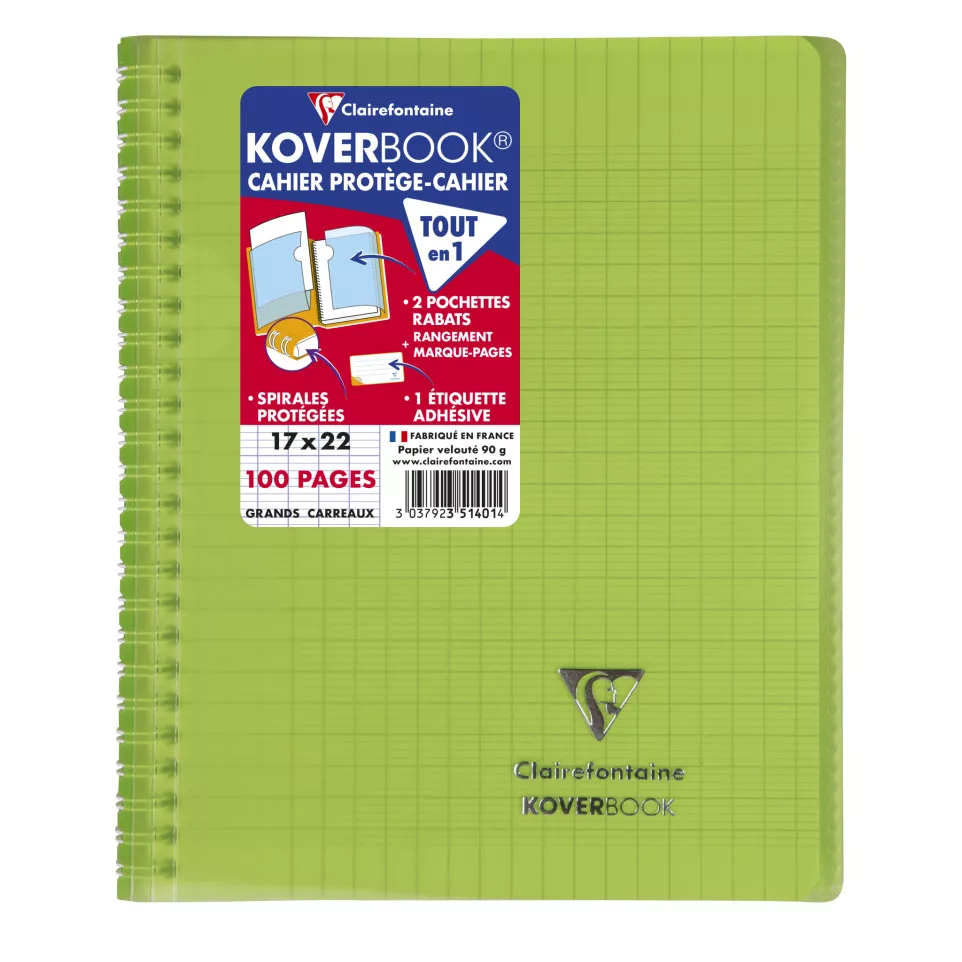 Cahier reliure intégrale enveloppante...