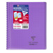 Cahier reliure intégrale enveloppante Koverbook 17x22cm 100 pages grands carreaux couverture polypropylène transparent/ Pce