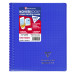 Cahier reliure intégrale enveloppante Koverbook 17x22cm 100 pages grands carreaux couverture polypropylène transparent/ Pce