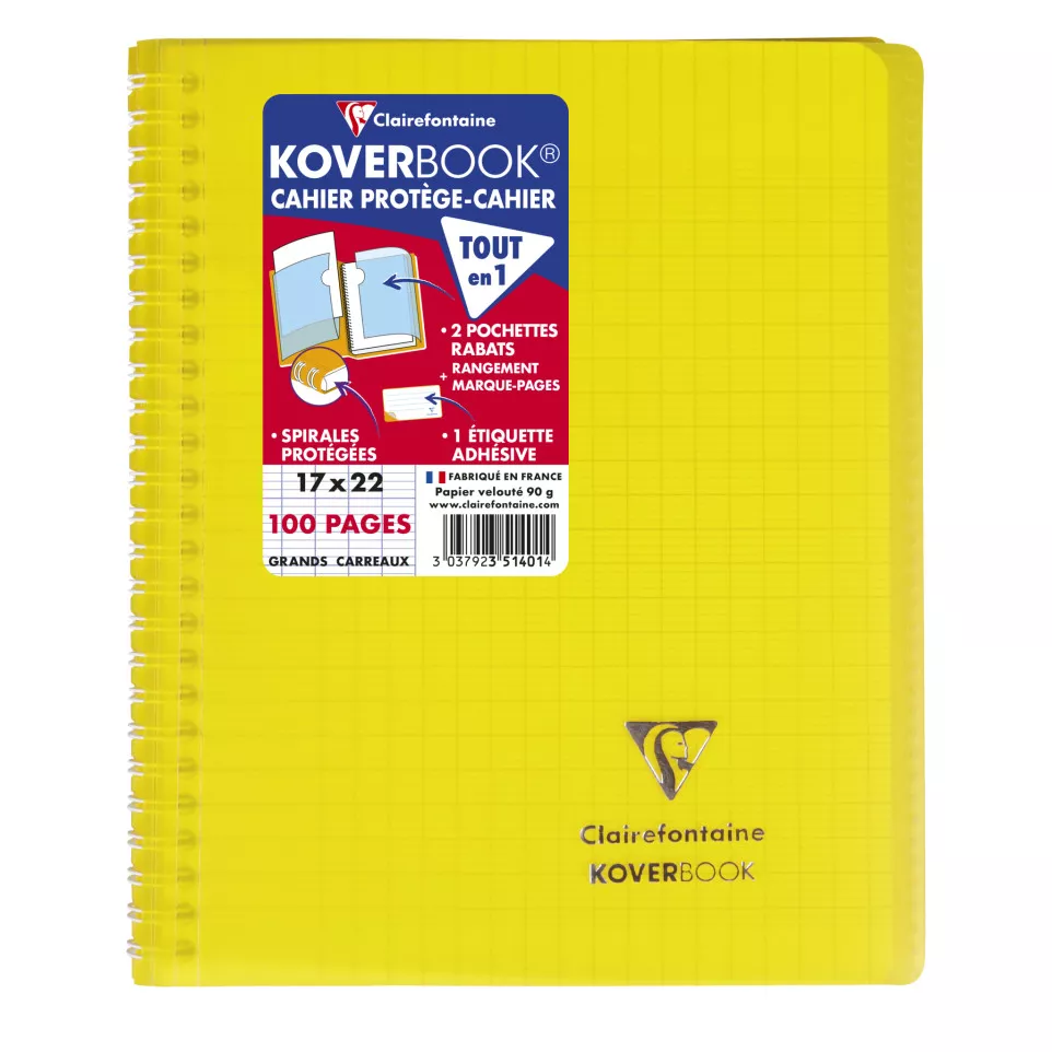 Cahier reliure intégrale enveloppante...