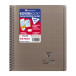 Cahier reliure intégrale enveloppante Koverbook 17x22cm 100 pages grands carreaux couverture polypropylène transparent/ Pce