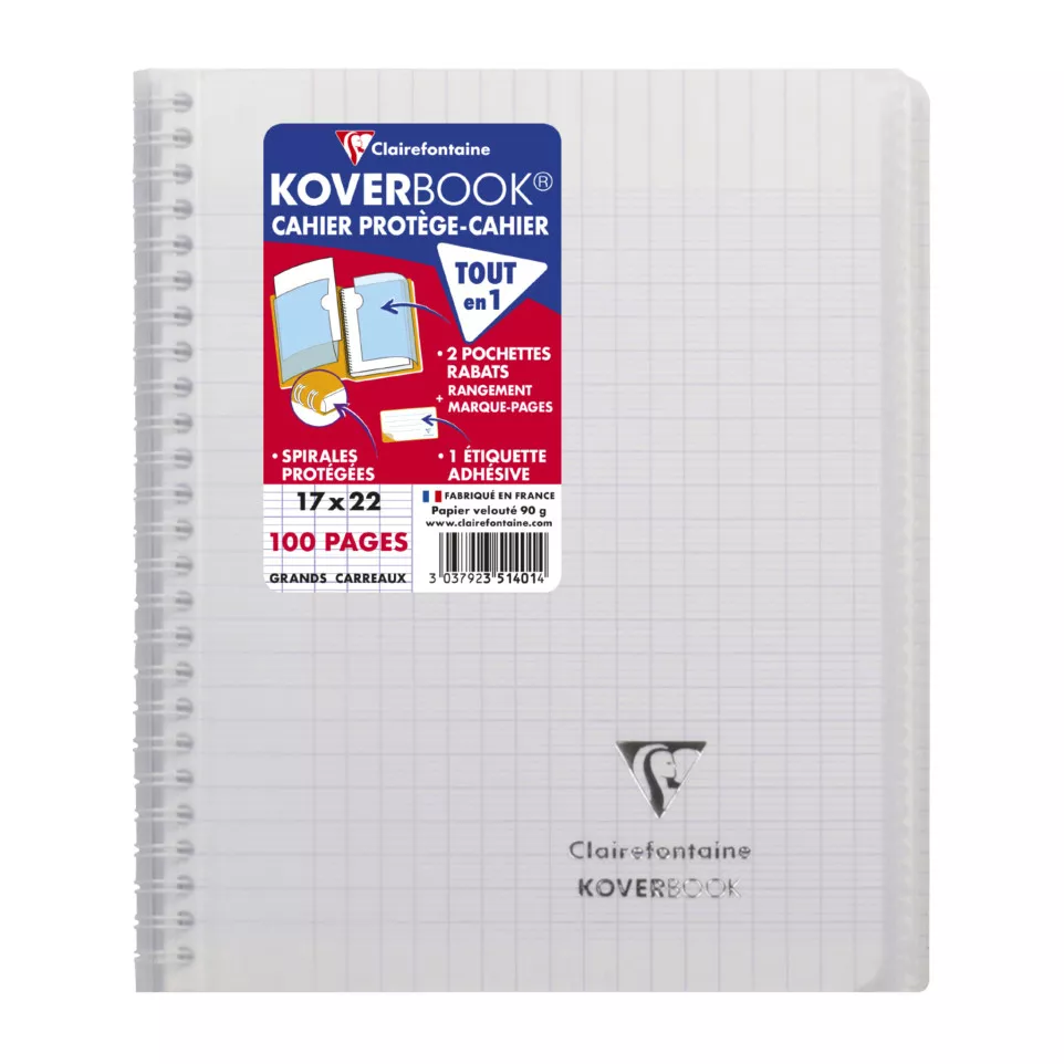 Cahier reliure intégrale enveloppante...