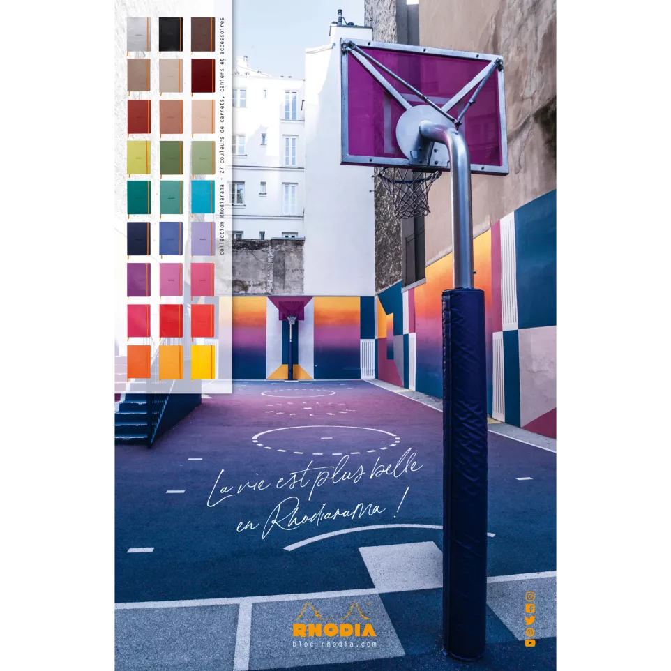 Rhodia poster La vie- est belle 60x40...