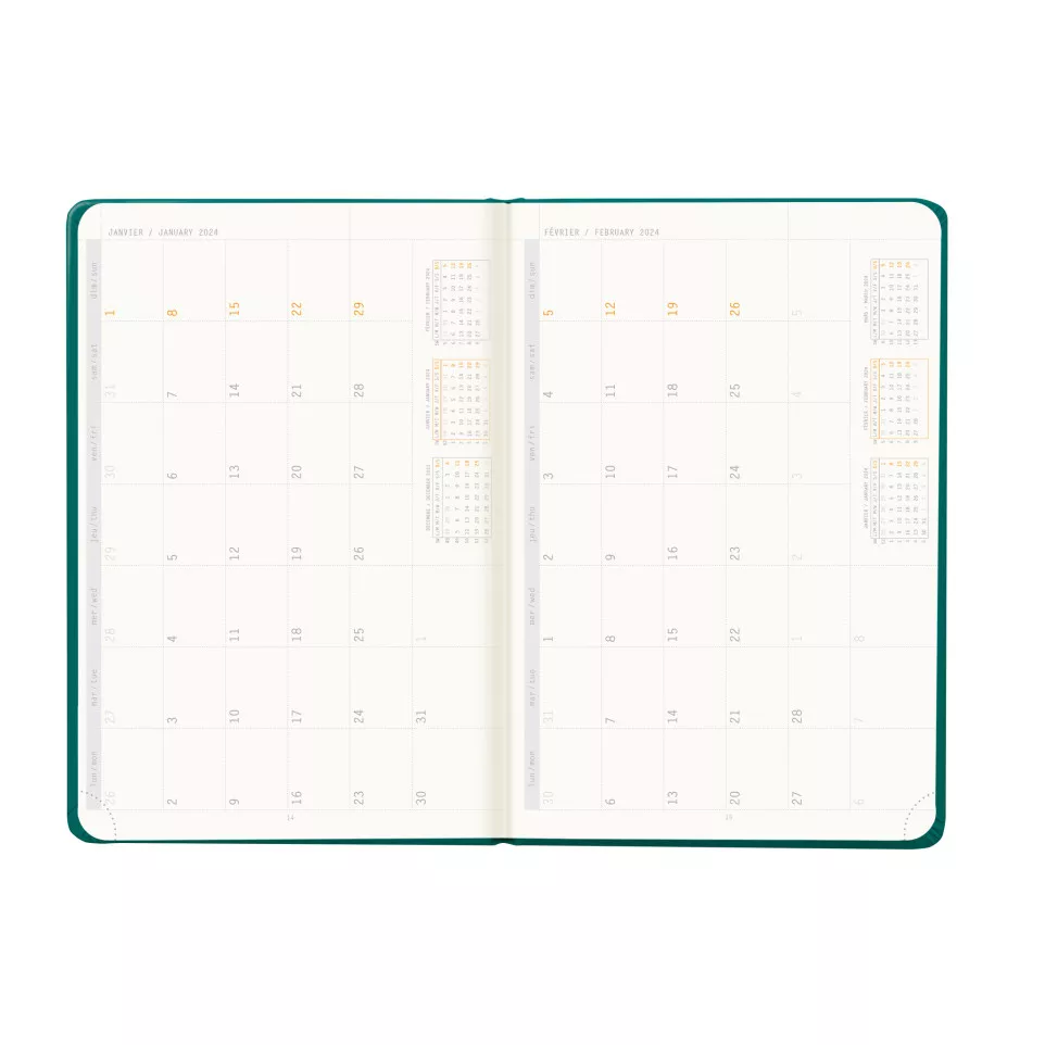 Rhodia Webplanner2024 A5 Horiz paon-/...