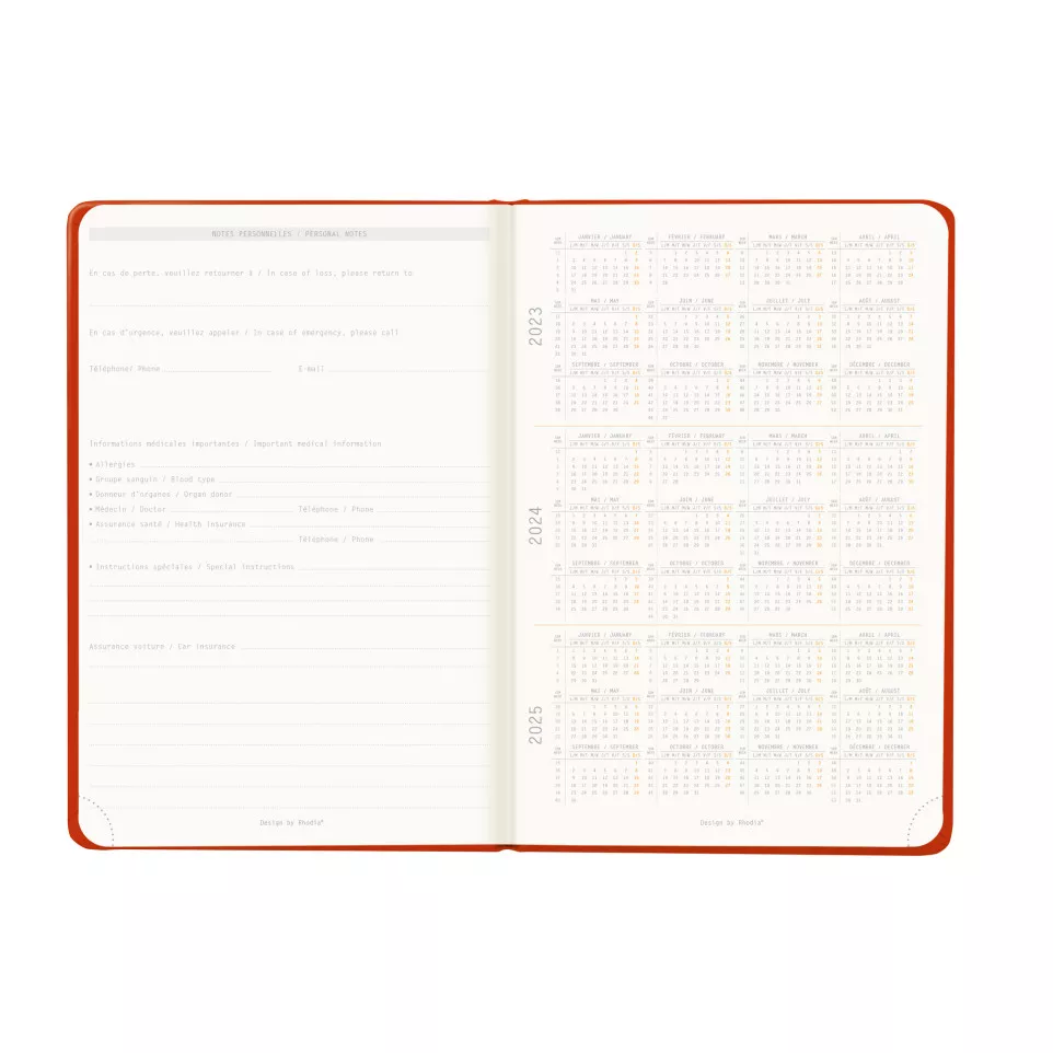 Rhodia Webplanner202-4 A5 Vertic...