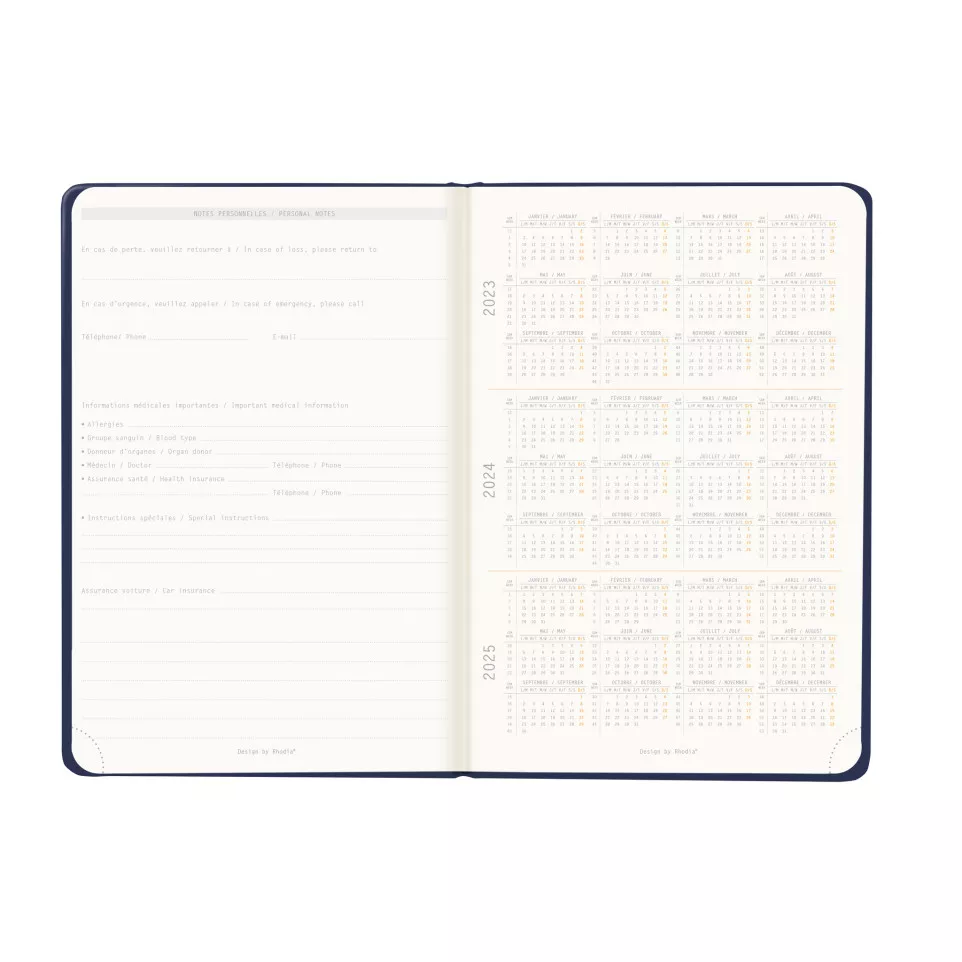 Rhodia Webplanner202-4 A5 Vertic...