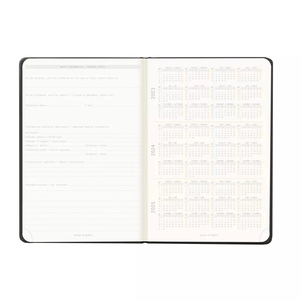 Rhodia Webplanner202-4 A5 vert....