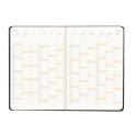 Rhodia Webplanner202-4 A5 vert. zwart/ St.