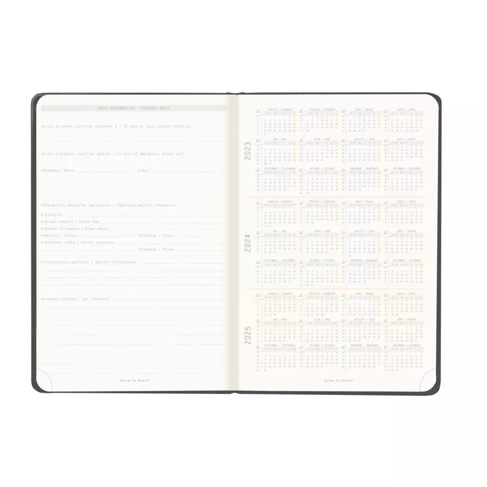 Rhodia Webplanner202-4 A5 Vertic...