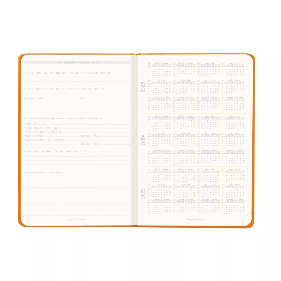 Rhodia Webplanner202-4 A5 vert....