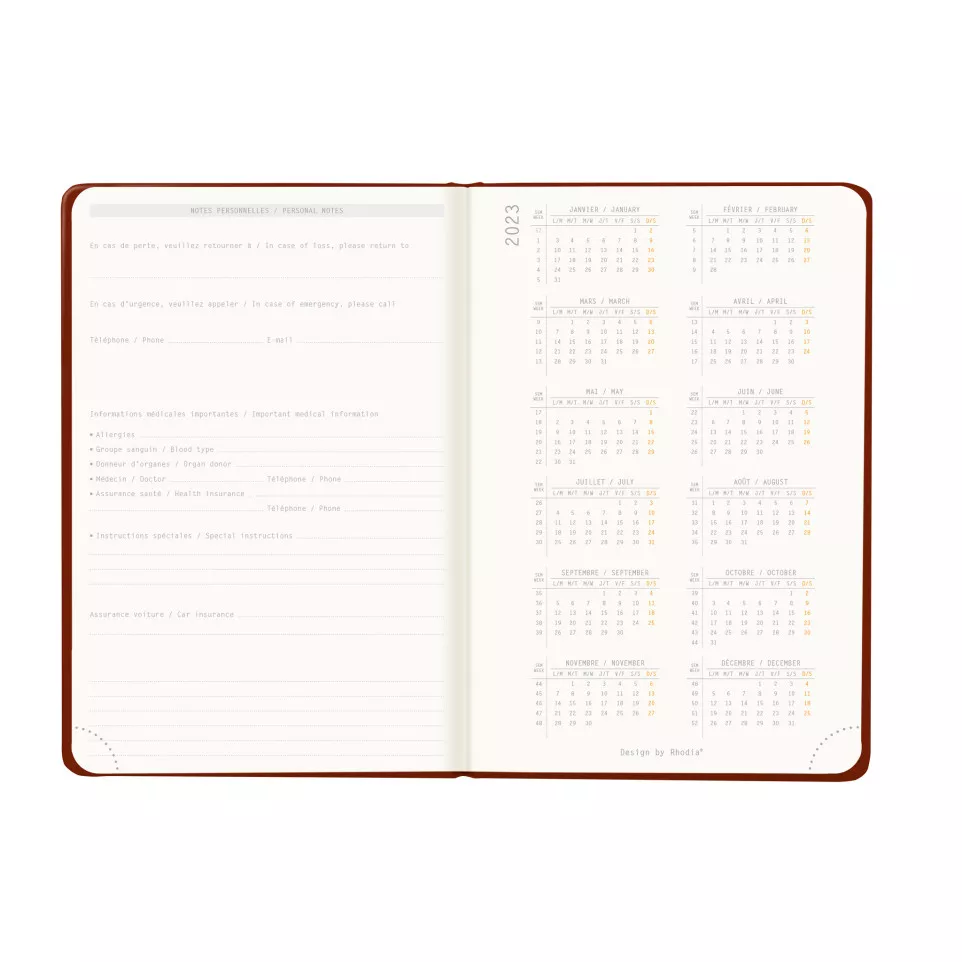 Rhodia Webplanner 2024 - format A6 -...