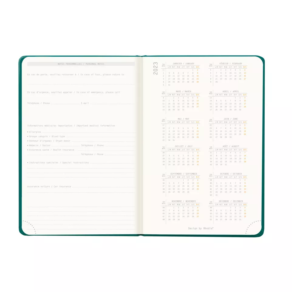 Rhodia Webplanner 2024 - format A6 -...