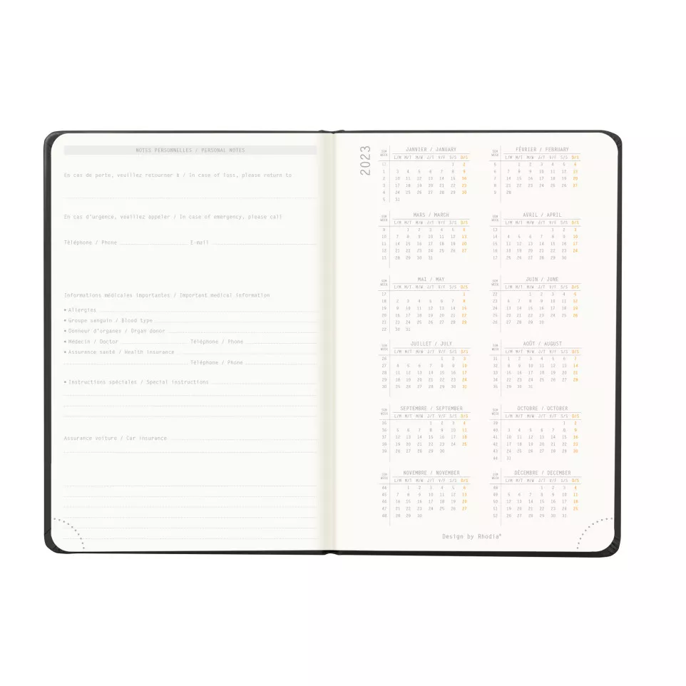 Rhodia Webplanner 2024 - format A6 -...