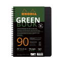 Rhodiactive Greenbook ligné, A5+, perf.6 trous, papier recyclé 90g FSC®/ Pce