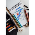 Rhodia Touch Mixed Media Book, papier Paint'On extra-blanc 250g - 21x21 cm, 64 pages/ Pce