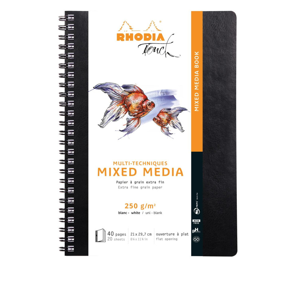 Rhodia Touch Mix Media. Bloc Multitécnica 40 páginas 250gr