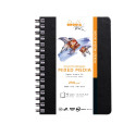 Rhodia Touch Mixed Media Book, papier Paint'On extra-blanc 250g - A6 portrait, 64 pages/ Pce