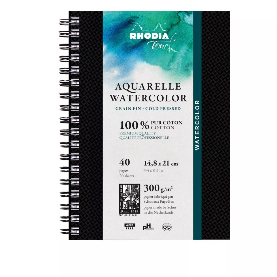 Rhodia Touch Watercolor Book, papier...