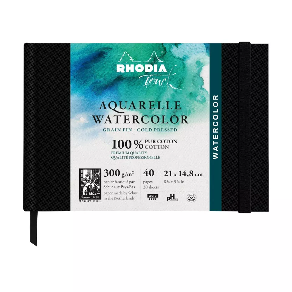 Rhodia Touch Watercolor Book, papier...