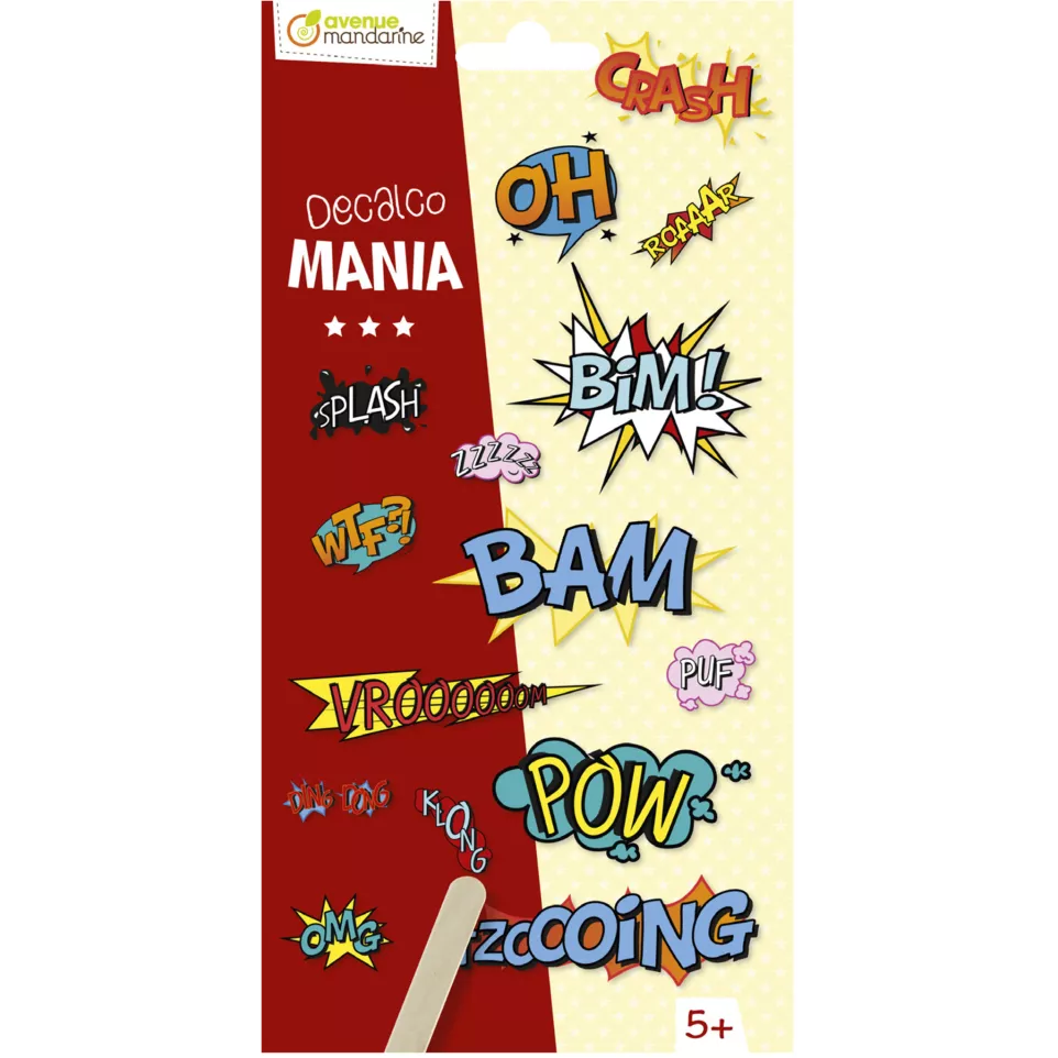 Decalco' Mania, Onomatopeeën-/ St.