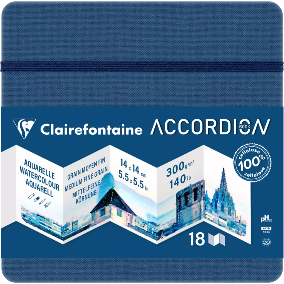 Clairefontaine Accordion Books 300g,...