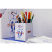 Ast5, Squared pencil- pot 8,5x8,5x11 cm/ Pc.