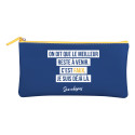 Jemedisais, Trousse plate en simili cuir 22x1x14 cm, assortis./ Pce