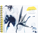 Inkebana, Carnet d'artiste reliure intégrale A5-paysage 21 x 14,8 cm, 30 feuilles de papier dessin blanc multitechniques 180g/ P