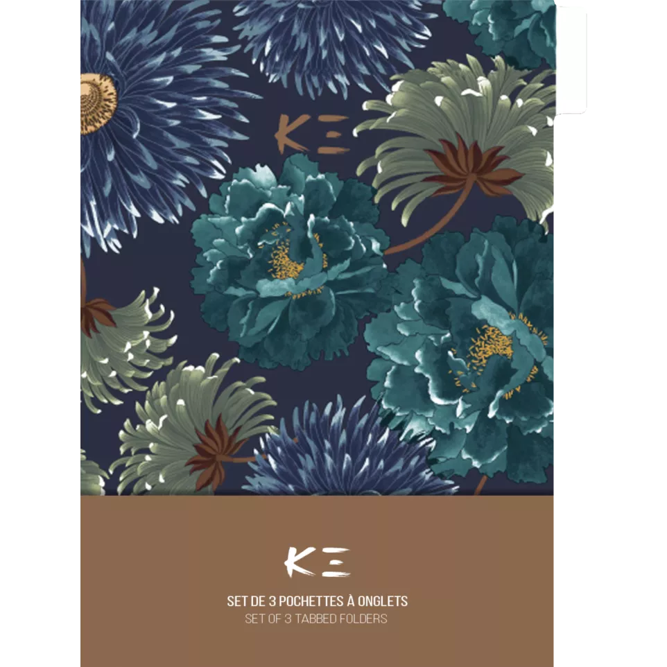 K3 23, Set 3 pochettes à onglets-/ Pc.