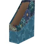 K3 blue, Porte magazines 25x10x32,5 cm./ Pce