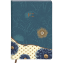 K3 blue, Carnet rembordé rigide A5 14,8x21 cm, 160 pages, pochette à soufflet au dos, marque-page, ligné, ass./ Pce