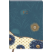 K3 blue, Carnet rembordé rigide A5 14,8x21 cm, 160 pages, pochette à soufflet au dos, marque-page, ligné, ass./ Pce