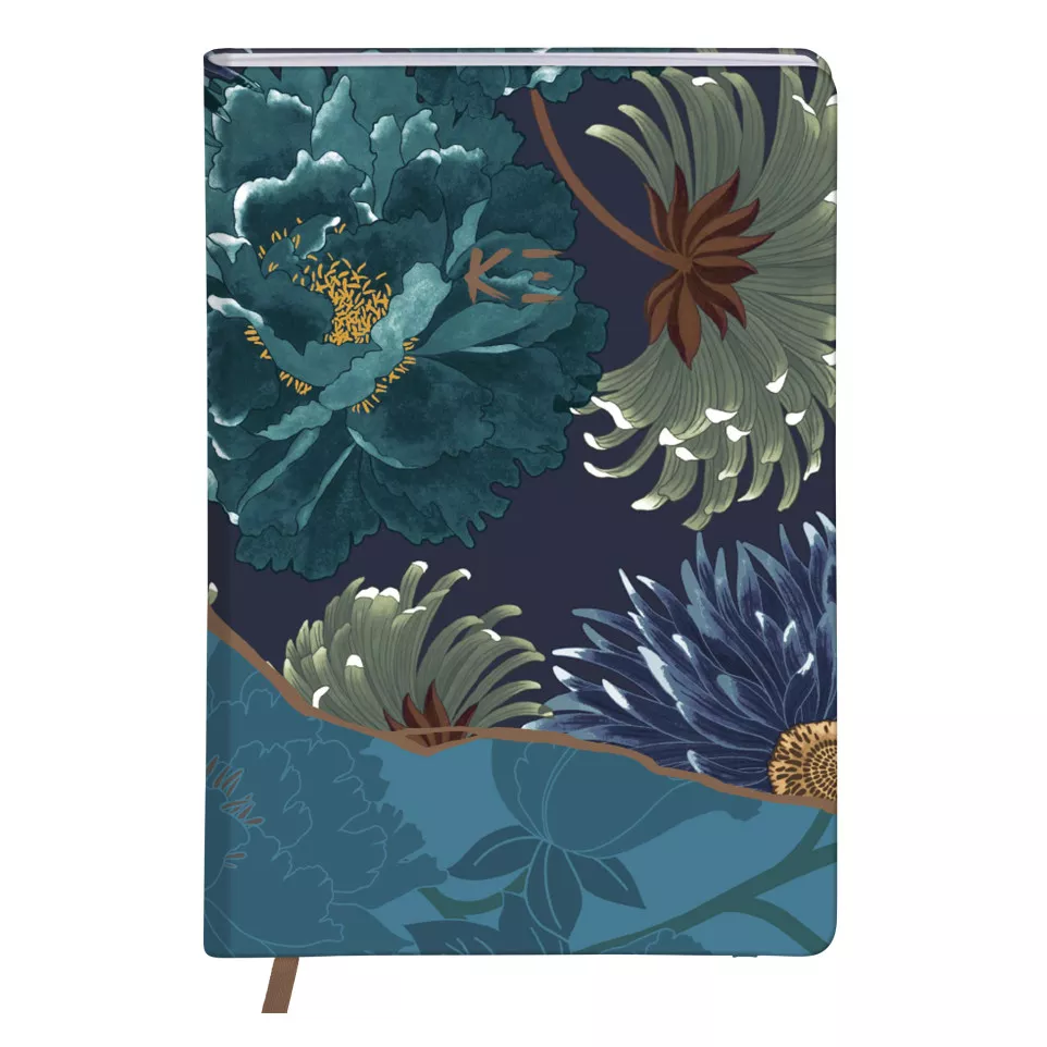 K3 blue, Carnet rembordé rigide A5...