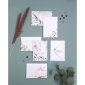 COLLECTION EUCALYPTUS, Paquet de 20 enveloppes imprimées Pollen 114x162mm 120g/m2 - Vert 3/ Pce