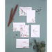 COLLECTION EUCALYPTUS, Paquet de 20 enveloppes imprimées Pollen 114x162mm 120g/m2 - Vert 3/ Pce