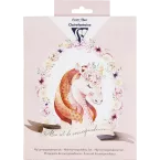 SET DE CORRESPONDANCE KIDS, 8 feuilles A5 + 8 enveloppes C6 + 4 cartes 11x15,5cm + 2 planches de stickers, Licorne/ Pce