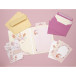 SET DE CORRESPONDANCE KIDS, 8 feuilles A5 + 8 enveloppes C6 + 4 cartes 11x15,5cm + 2 planches de stickers, Licorne/ Pce