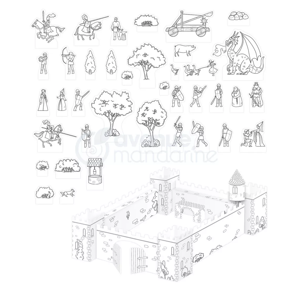 Graffy Décor, Château de chevaliers/ Pce