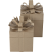 Assorment of 2 Square Gift Boxes 26x26x32.5cm/ Pc.