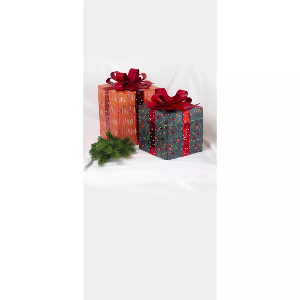 Set 2 vierkante dozen 26x26x32,5...